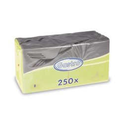 Gastro 24X24 2 rétegű 250 darabos UV zöld szalvéta.